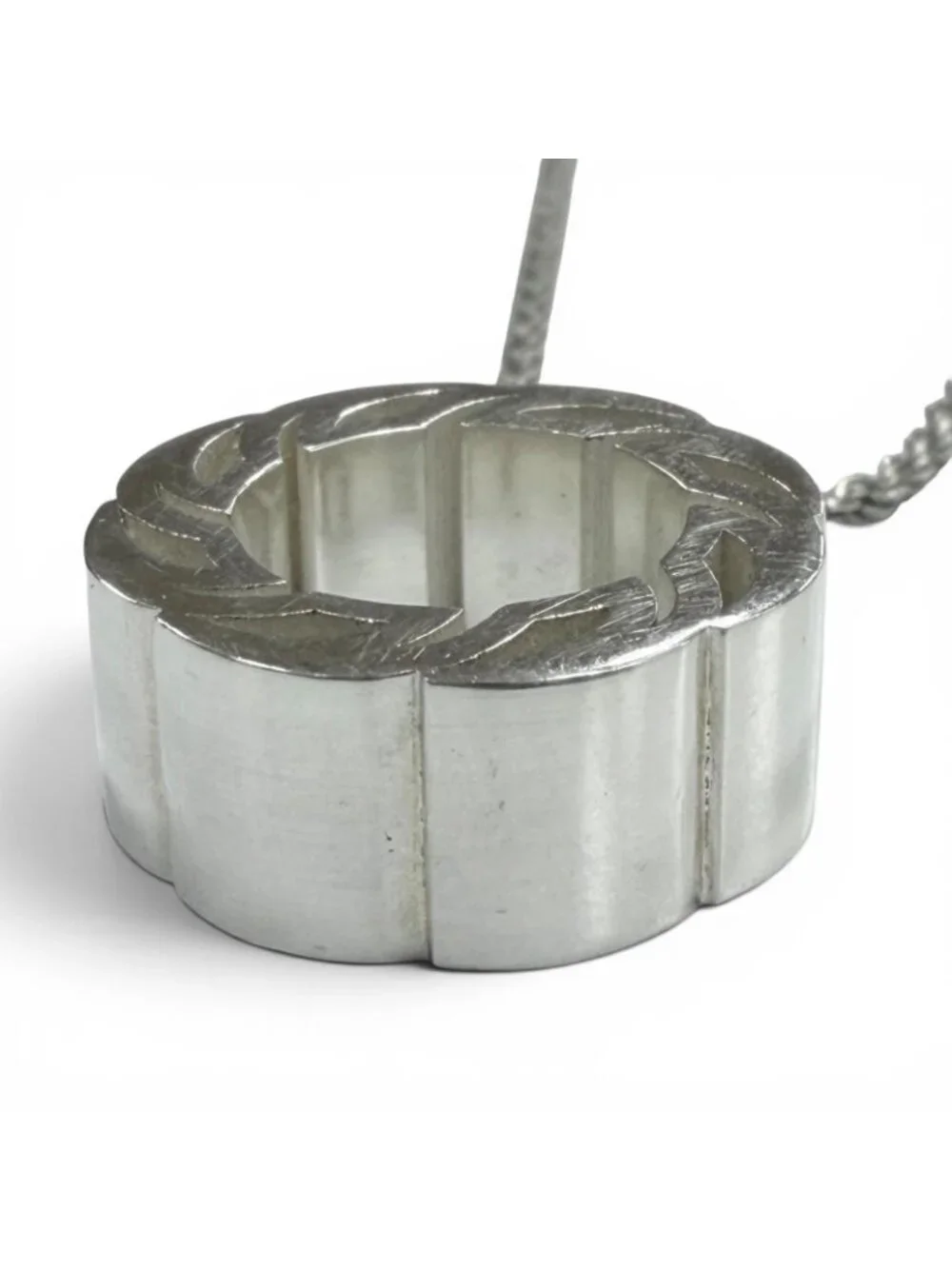 Bottega Veneta Tide Chain Necklace Silver